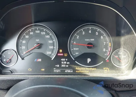 2016 BMW M3 из США, поврежденный, VIN WBS8M9C54G5E68969